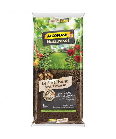 ALGOFLASHLe NATURASOL Fertilisant Avec Potasse  20kg