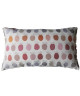 O\'CBO Coussin déhoussable TROPIC ANANAS 30x50 cm  Rose et gris