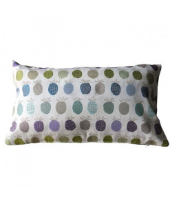 O\'CBO Coussin déhoussable TROPIC ANANAS 30x50 cm  Violet, vert et beige