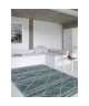 Tapis de salon Wool style ethnique 160x230 cm bleu