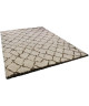 ASMA Tapis de salon style Berbere en polypropylene laineux  160x230 cm  Beige et Chocolat