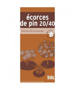 Ecorces de pin 20 / 40 pour tous types de plantation  50L
