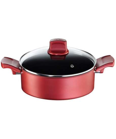 TEFAL CHARACTER Sauteuse 26cm  Couvercle C6827112 Tous feux dont induction rouge surprise