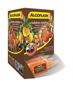 ALGOFLASH Distributeur Monodose Solution nutritive Tomates, Poivrons, Courgettes, Aubergines et petits Agrumes  75ml la dose
