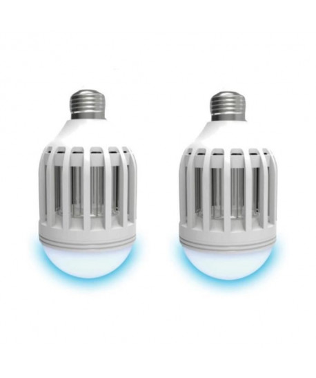 LUMISKY Lot de 2 ampoules LED E27 avec antimoustique intégré 10 W équivalent a 100 W blanc froid