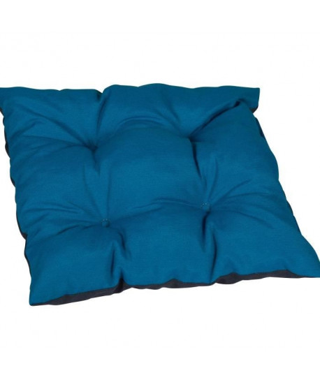 JARDIN PRIVE Coussin de chaise flocons COLORS 38x38x8cm  Pétrole