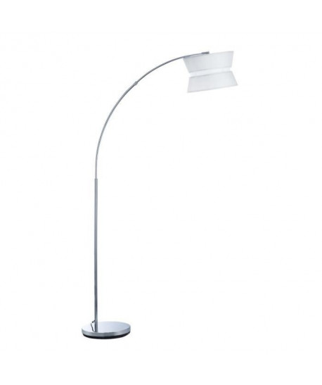 NEW Lampadaire Arc métal E27 60W base marbre diametre 30 cm blanc