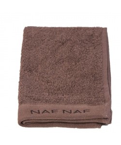 NAF NAF Serviette invité 100% coton Casual  30x50 cm  Marron chocolat