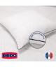 DODO Oreiller confort ferme DIAMANT  60x60 cm  Passepoil bleu marine