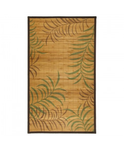 CYPReS Tapis 70x120cm Naturel  Bambou et bordure coton