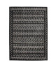 ASMA Tapis style Berbere en polypropylene Heatset  133x190 cm  Noir et Blanc