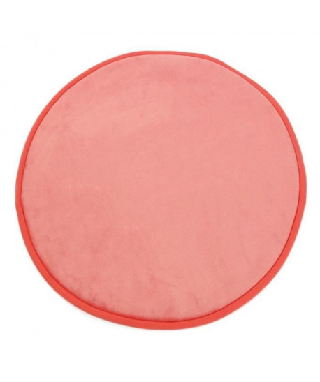 FLANELLE Tapis Rond 70 cm Corail