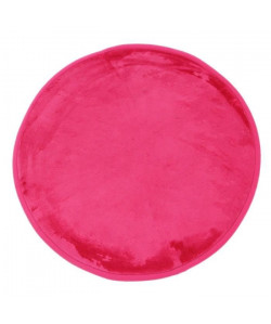 FLANELLE Tapis Rond 70 cm Fuchsia