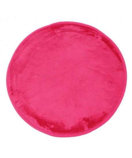 FLANELLE Tapis Rond 70 cm Fuchsia