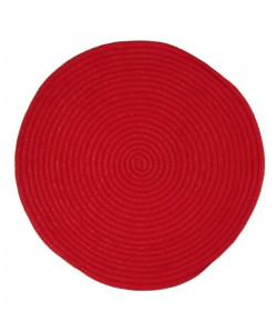 TAM TAM Tapis en coton  70 cm  Rouge