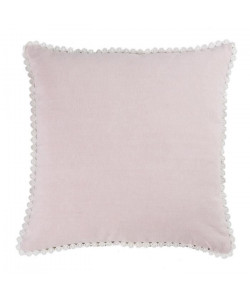 DEKOANDCO Coussin Chinny blush  Blanc lin  40 x 40 cm