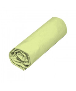 COTE DECO Drap housse Microfibre 160x200 cm  Vert anis