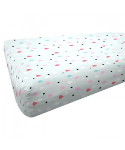 COTE DECO KIDS Licorne Drap Housse 100% Coton  90x200 cm