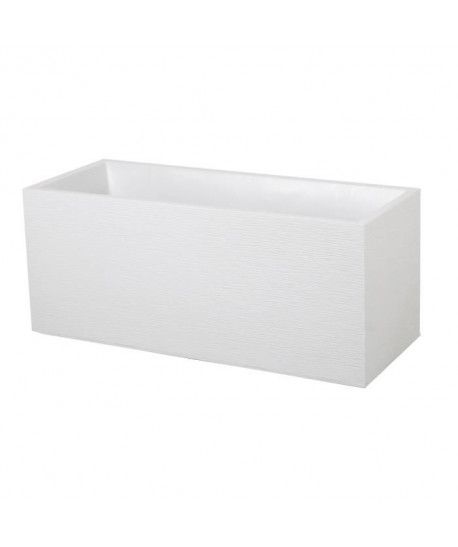 EDA Jardiniere Graphit  99,5 x 39 x H 43 cm  97,6 L  Blanc cérusé