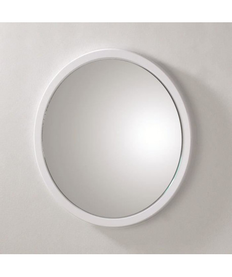 Miroir mural rond Syla blanc