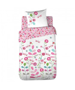 COTE DECO KIDS Colibri Housse de couette 100% Coton  140x200 cm avec 1 taie  63x63 cm