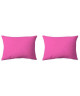 COTE DECO Lot de 2 Taies d\'Oreillers Microfibre 50x70 cm  Fuchsia