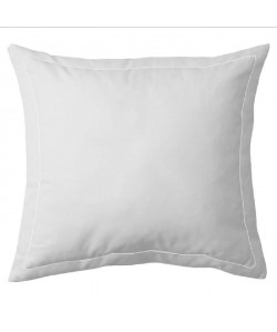 COTE DECO Taie d\'Oreiller 100% coton 63x63 cm  Blanc