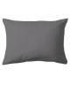 COTE DECO Taie d\'Oreiller 100% coton 50x70 cm  Gris anthracite