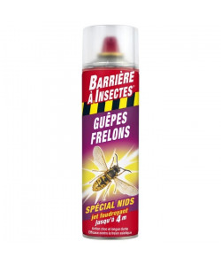 BARRIERE A INSECTES Guepes, frelons Spécial nids  Aérosol 500 ml