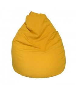 LANA Poire pouf en coton Ř75x110 cm jaune