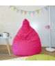 LANA Poire pouf en coton Ř75x110 cm fuchsia