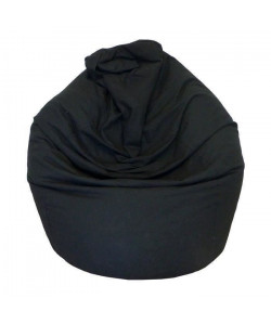 LANA Poire pouf en coton Ř75x110 cm noir