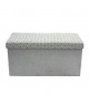 Banc pouf coffre de rangement pliable 76,2x37,5x37,5 cm