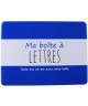 Ma boîte a Lettres  30,5x22,5x6,5 cm  Bleu foncé et blanc