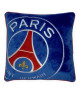 PSG Coussin velours brodé Logo  36x36 cm  Bleu