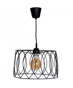 Lustre  suspension Jarvis cage Ř40 cm noir