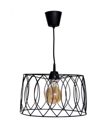 Lustre  suspension Jarvis cage Ř40 cm noir