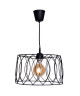 Lustre  suspension Jarvis cage Ř40 cm noir