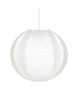 Lustre  suspension boule papier Malice diametre 40 cm blanc