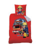 SAM LE POMPIER FIRE CREW Parure de Couette  enfant Coton 140 x 200 cm