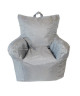 ALEX Fauteuil Pouf Enfant 50x55x50 cm Gris Clair