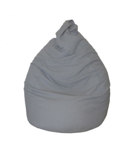 Poire pouf en coton LANA Ř75x110 cm gris