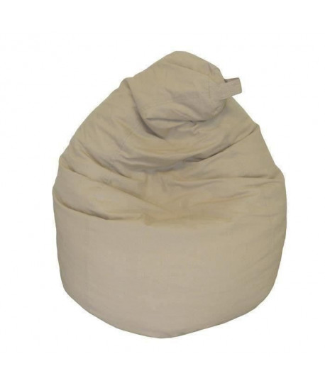 Poire pouf en coton LANA Ř75x110 cm taupe