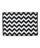 DONE Tapis de bain Zig Zag  Noir & Blanc  50x70cm