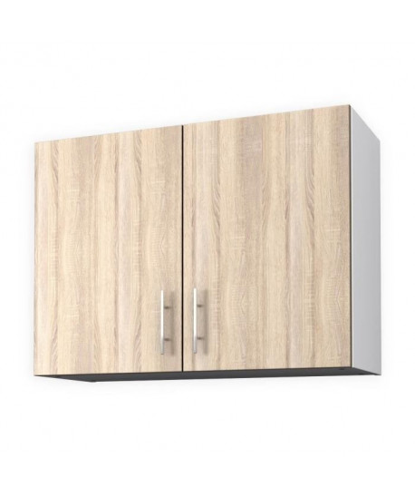 OBI Meuble haut de cuisine L 80 cm  Décor chene clair