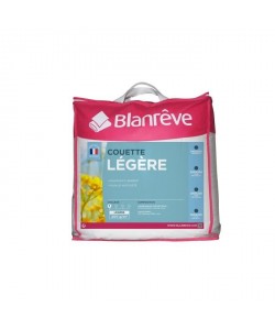 BLANREVE Couette légere Polycoton 220x240 cm blanc