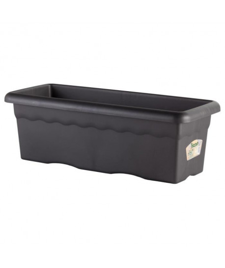 PLASTIKEN Jardiniere rectangulaire  80 X 26 cm  Anthracite