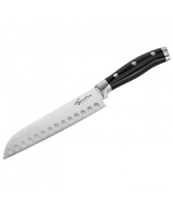 LAGOSTINA Couteau Santoku en inox  18 cm  Manche noir