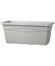 DEROMA Muret Salisburgo  100 x 44,5 x H 40,5 cm  92 L  Gris écume