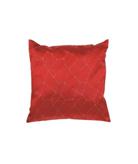 SOLEIL D\'OCRE Coussin Fiesta 40x40 cm rouge